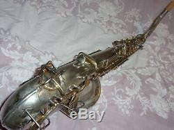 1906 Conn New Invention Tenor Saxophone, Recent Pads Complete, Silver, Plays Great