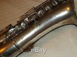 1921 Conn New Wonder I Tenor Sax/Saxophone, Original Silver, Recent Pads Complete