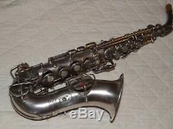 1922 Conn New Wonder Pre-Chu Curved Soprano Sax/Saxophone, Silver, Plays Great