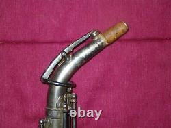 1922 THE BUESCHER TRUE TONE CURVED Bb SOPRANO SAXOPHONE PLAYS ON OLD PADS