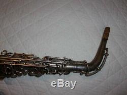 1924 Conn New Wonder Pre-Chu Alto Sax/Saxophone, Worn Silver, Plays Great
