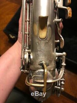 1925 Buescher True Tone Curved Soprano Saxophone with front F, 5 MPC lot