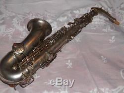 1925 Conn New Wonder Pre-Chu Alto Sax/Saxophone, Silver-Plated, Plays Great