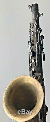 1927 Conn Chu-berry Tenor Saxophone No Dents Closeup Pix + Video Needs Overhaul