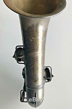 1927 Conn Chu-berry Tenor Saxophone No Dents Closeup Pix + Video Needs Overhaul
