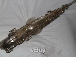 1928 Conn New Wonder II Chu Tenor Sax/Saxophone, Original Silver