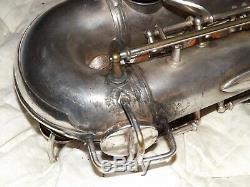 1932 Conn 6m Transitional Alto Saxophone #251XXX, Silver, Lady, Recent Pads