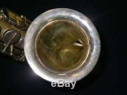 1948 The Martin Committee III Alto Saxophone Rare Silver Plate Finish
