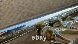 1957 E. Benge BURBANK, ML bore, ORIGINAL SILVER PLATING! GAMONBRASS trumpet