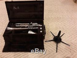 1990's Bach Stradivarius Model 37 ML Silver Plated Trumpet with Hard Case