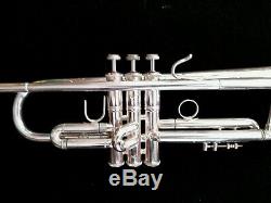 1996 Sliver Plated Bach Stradivarius 43 Professional Trumpet w Original Case