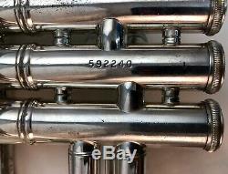 2002 Silver Plated Bach Stradivarius 180S43 Professional Bb Trumpet