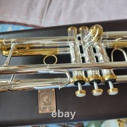 2023 New 180s-37 Trumpet Silver Plated Gold Key B Flat Professional Trumpet