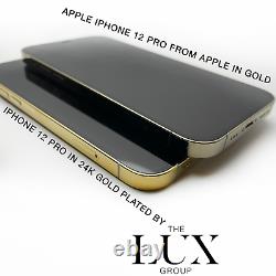 24K iPhone 12 Pro Max 256Gb Gold Plated Unlocked Unlocked Silver CDMA GSM New