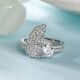2ct Round Real Moissanite Women's Engagement Ring 14k White Gold Silver Plated