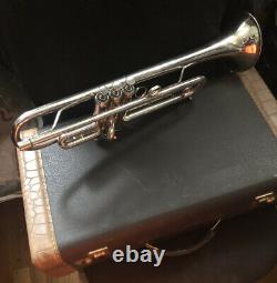 AWESOME PLAYER Vintage L Bore HOLTON ST200 BUD BRISBOIS Bb TRUMPET & Bach Case