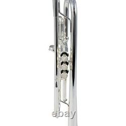 Allora ATR-550 Paris Professional Bb Trumpet Silver plated 194744265976 OB