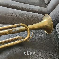 Antique Lyon & Healy American Professional Cornet SILVER PLATED