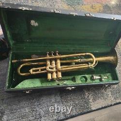 Antique Lyon & Healy American Professional Cornet SILVER PLATED