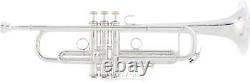 Bach LR190 Stradivarius Professional Bb Trumpet Silver-Plated with 43 Bronze