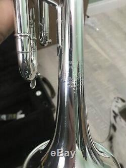 Bach Model 37 Stradivarius Bb Trumpet in Silver Plate MINT CONDITION