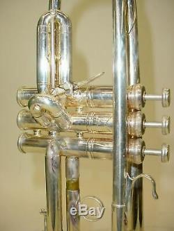 Bach Model 37 Stradivarius Bb Trumpet with 1st Valve Slide Trigger with CASE & MP