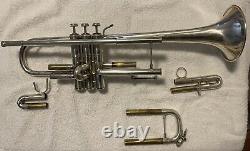 Bach Stradivarius 180 Bb Trumpet 37 Silver- SN 647828 Excellent Condition