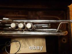 Bach Stradivarius 180S25 Large-Bore Silver Bb Trumpet In Exceptional Condition