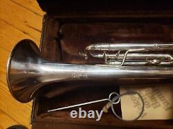 Bach Stradivarius 180S25 Large-Bore Silver Bb Trumpet In Exceptional Condition