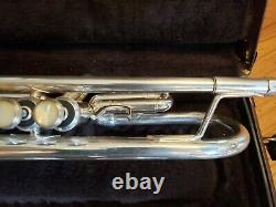 Bach Stradivarius 180S37 Bb Silver Trumpet With Tom Crown & Harmon Mutes-Nice