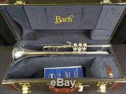 Bach Stradivarius 180S37 Bb Trumpet, Silver, Mint withh tags and box #PTR1NB