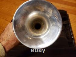 Bach Stradivarius 180S43 Silver Bb Trumpet, Gold Trim, Heavy Caps, Serviced