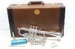 Bach Stradivarius 304 Eb (flat) PRO Trumpet Professional W Hard Case SILVER MINT