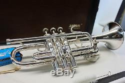Bach Stradivarius 304 Eb (flat) PRO Trumpet Professional W Hard Case SILVER MINT