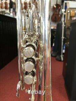 Bach Stradivarius Model 184S Silver Cornet with Mouthpieces and Hardshell Case