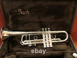 Bach Stradivarius Model 37 Trumpet Silver plate with case