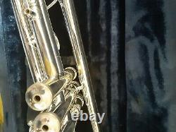 Bach Stradivarius Model 43 Silver Bb Trumpet With Extras. Just Serviced
