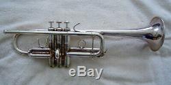 Bach Stradivarius Professional C Trumpet Silver Plate 229 Bell 25A Leadpipe