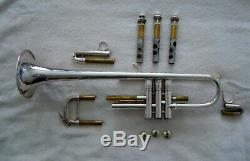 Bach Stradivarius Professional C Trumpet Silver Plate 229 Bell 25A Leadpipe