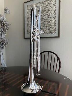 Bach Stradivarius Trumpet Model 37 Silver Plated Serial #466345 with Case