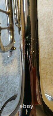 Bach stradivarius trumpet model 37, used, includes case, mutes, and much more