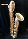 Baritone Saxophone Extensive Engraving On Bell Silver/gold Instock-usa Shipping