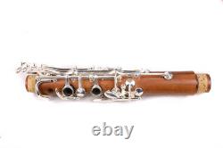 Bb Key 17 key Professional Clarinet Rosewood Wooden Body Silver Plated