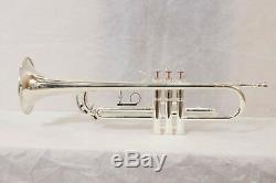 Bb Pro Trumpet Silver Plated Professional choice Bb pitch with Hardcase & Mp