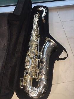Beautiful Heavy Silver Plated Rampone Cazzani R1 Jazz Tenor Saxophone Excellent
