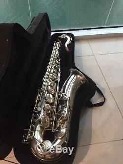 Beautiful Heavy Silver Plated Rampone Cazzani R1 Jazz Tenor Saxophone Excellent