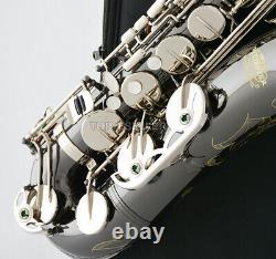 Black Nickel Silver WTS-670BS Tenor Saxophone Engraving Sax BY WEIBSTER Musical