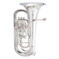 Brand New Jp374st Sterling Silver Euphonium With Trigger + Deluxe Case