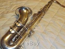 Buescher 400 Tenor Saxophone, Silver, Good Pads, Norton Springs, Plays Great