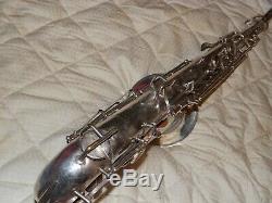 Buescher 400 Tenor Saxophone, Silver, Good Pads, Norton Springs, Plays Great